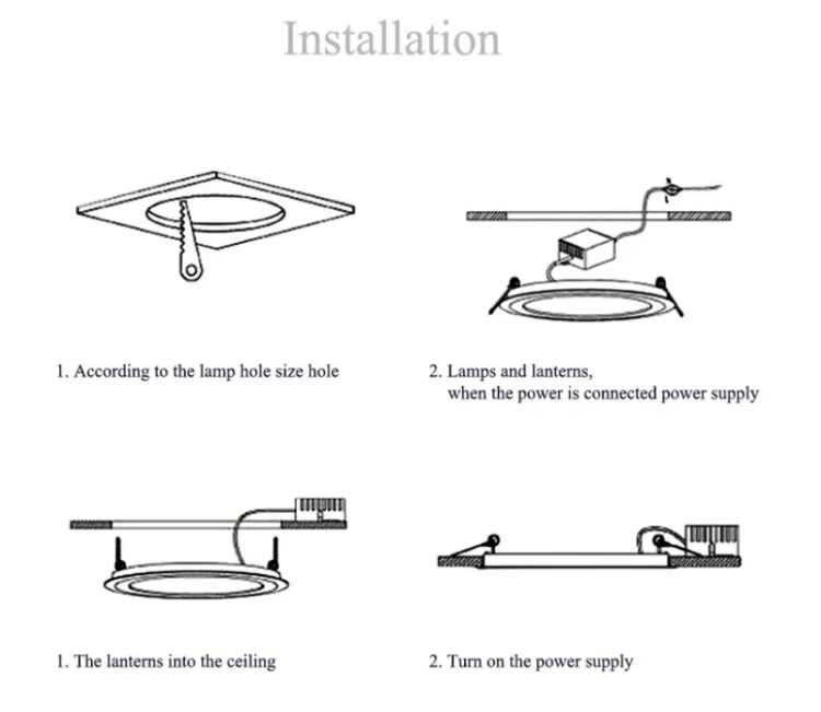 LED Downlight Installation LED Downlight Installation