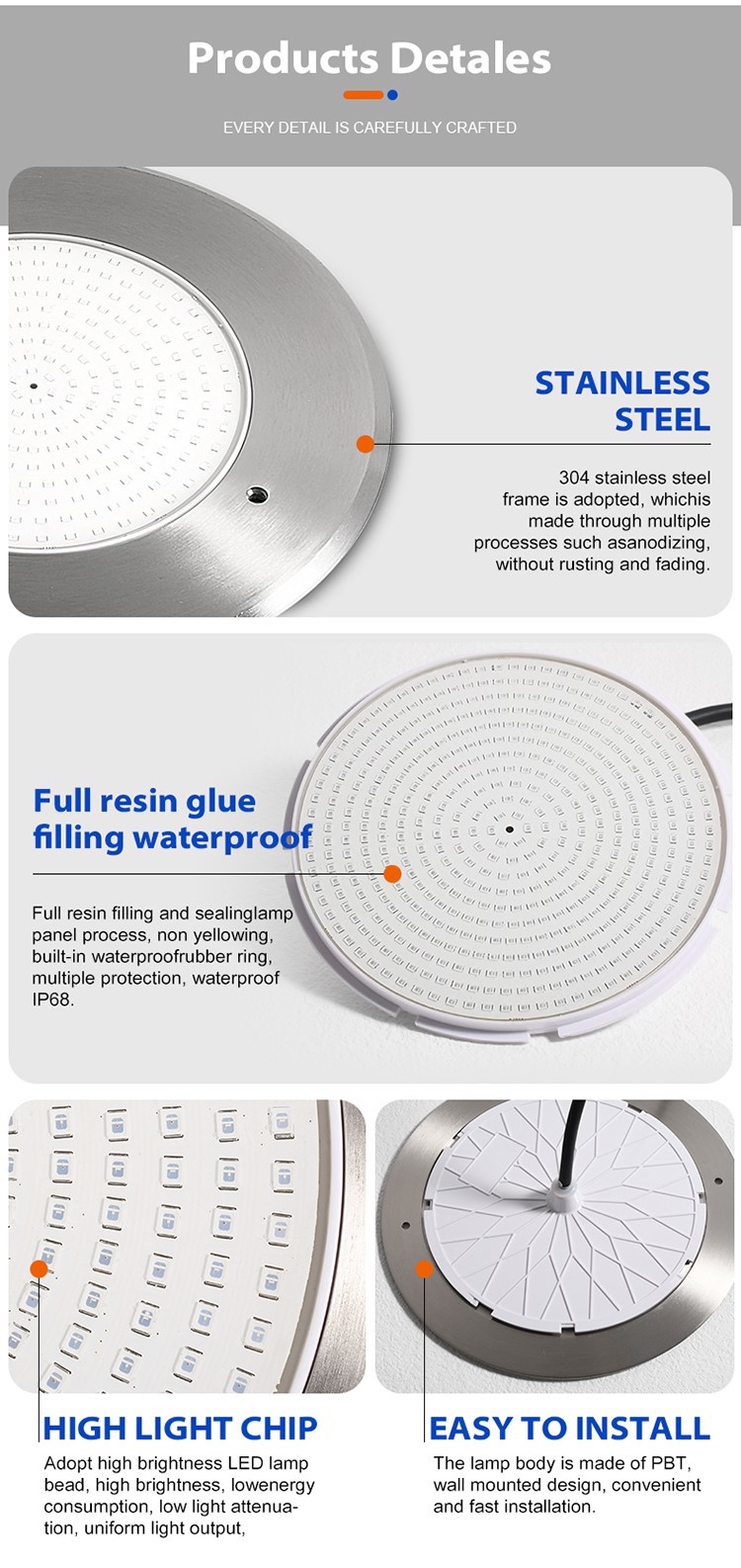 12V Pool Lamp detail 12V Pool Lamp detail