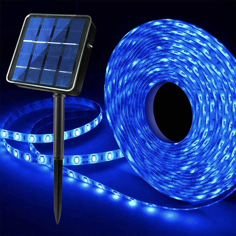Solar Blue LED Strip Lights Solar Blue LED Strip Lights