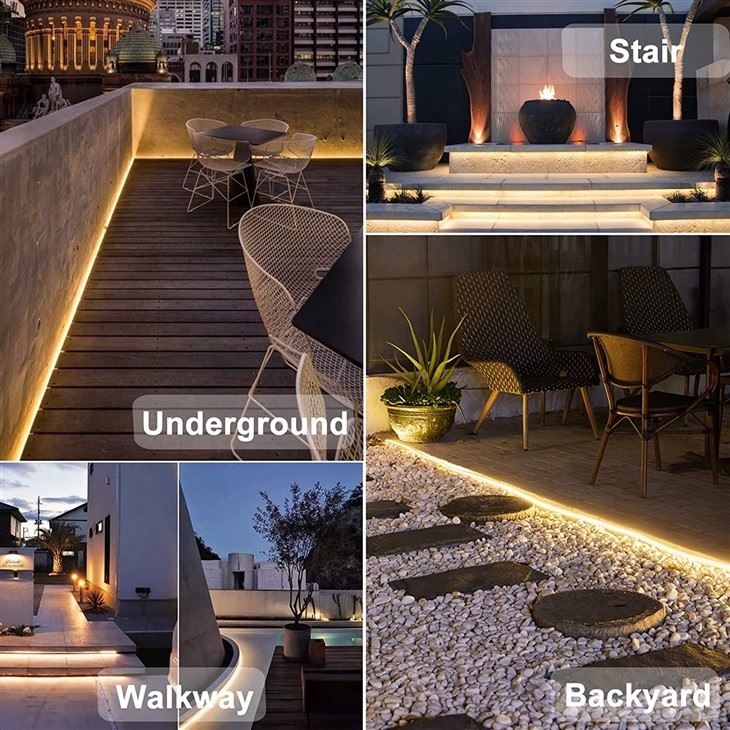 Solar Powered Strip Lights application
