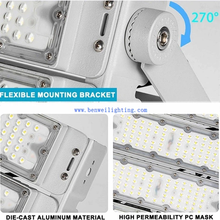 100W modular led stadium flood light 6