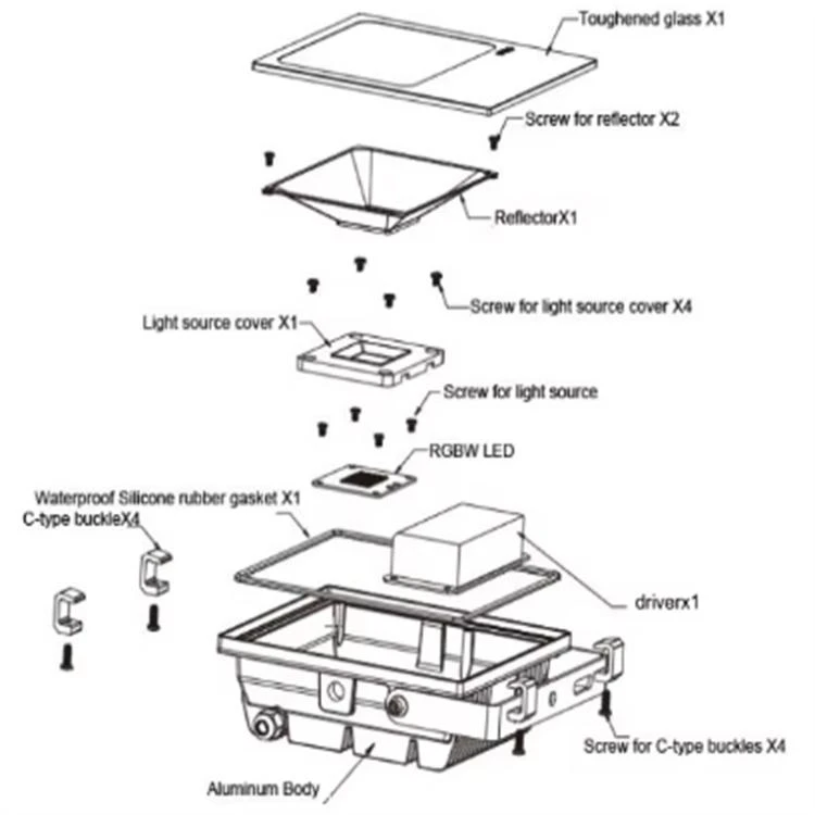 rgbw flood light rgbw flood light