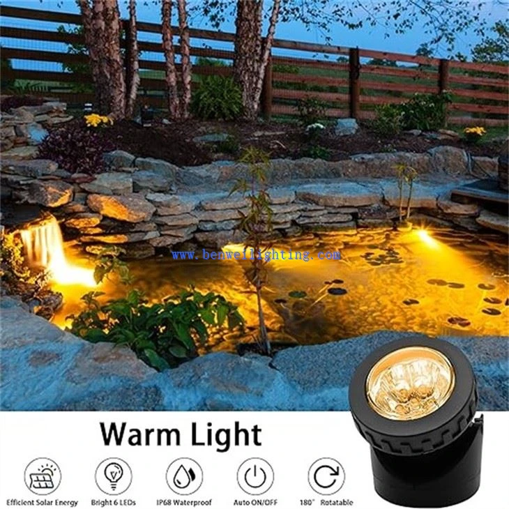 RGB Solar Powered Garden Spotlight (2)
